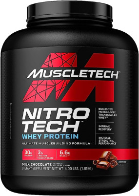 Nitro Tech Whey Protein Сывороточный протеин для набора массы и роста мышц, Nitro Tech Whey Protein - Nitro Tech Whey Protein Сывороточный протеин для набора массы и роста мышц