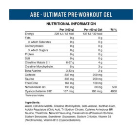 A.B.E Pre Gel Предтренировочные комплексы, A.B.E Pre Gel - A.B.E Pre Gel Предтренировочные комплексы