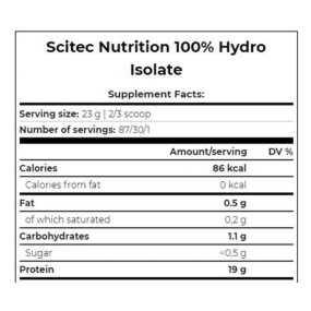 100% HYDRO ISOLATE Высококачественный сывороточный изолят, 100% HYDRO ISOLATE - 100% HYDRO ISOLATE Высококачественный сывороточный изолят