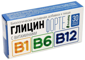 Глицин + В1, В6, В12 Глицин, Глицин + В1, В6, В12 - Глицин + В1, В6, В12 Глицин