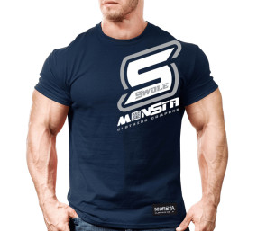 Футболка SWOLE M081 синяя Футболки, Футболка SWOLE M081 синяя - Футболка SWOLE M081 синяя Футболки